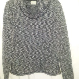 Grey/Black Athleta Activewear Cowl Neck Top Size M SALE 3/$30
